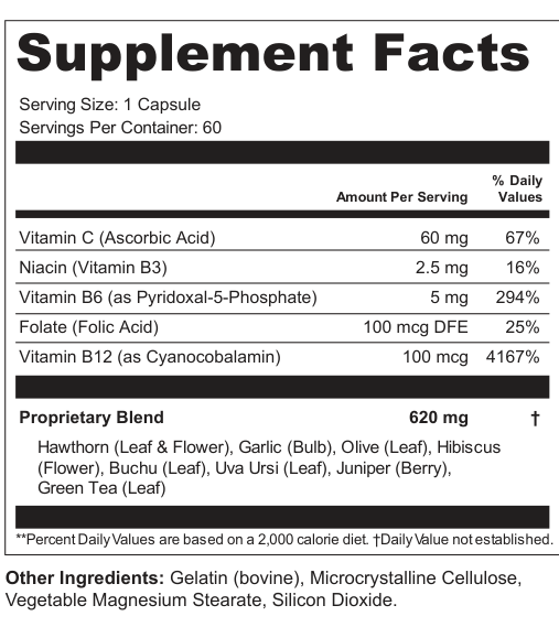 Supplement Facts for Cornerstone