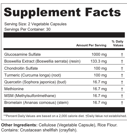 Supplement Facts for Ember Ridge