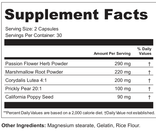 Supplement Facts for Quartz