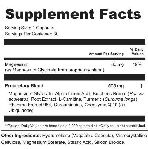 Supplement Facts for Halcyon