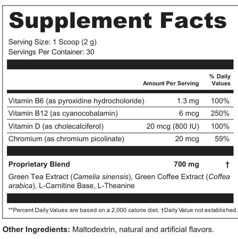 Supplement Facts for Lunar Spire