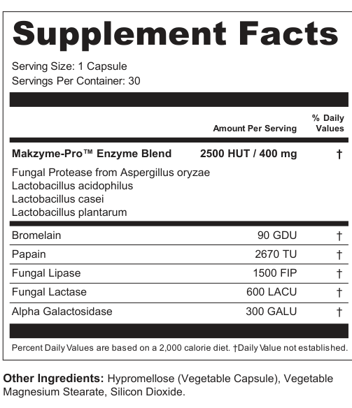 Supplement Facts for Orchard
